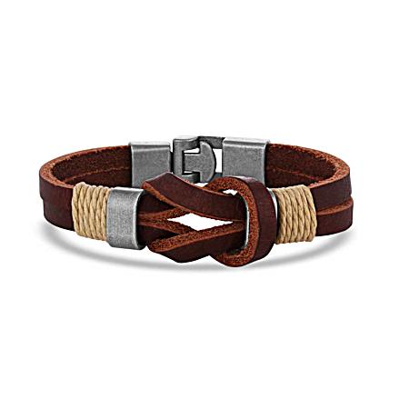 Stronger Together Leather Bracelet