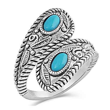 Balancing The Whole Turquoise Open Ring