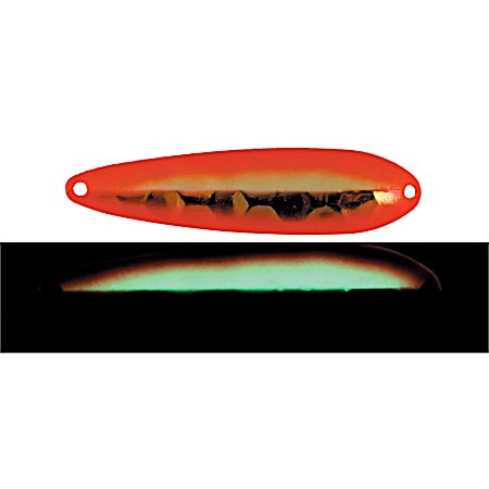 Agent Orange Half Moon Walleye Gold Series Spoon