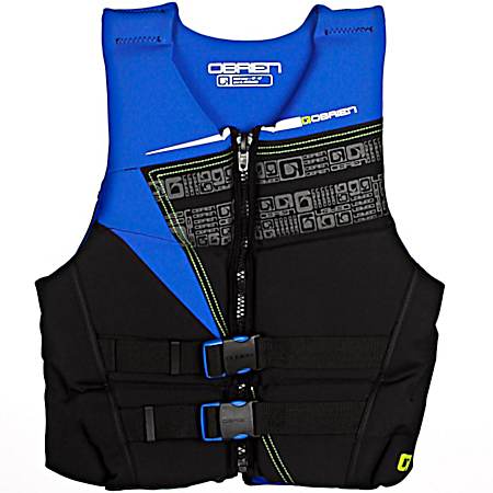 Men's Flex V-Back Black & Orange Life Vest