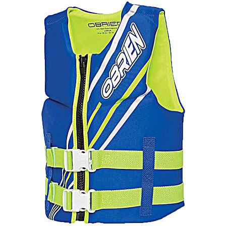 Boys' Junior Blue & Green Life Vest