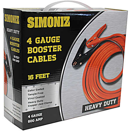 4 Gauge 16 Ft. Booster Cable Red/Black