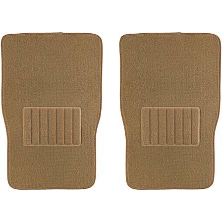 4 pc Universal Tan Carpet Floor Mats