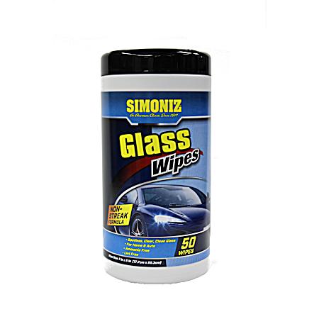 Glass Wipes - 50 ct