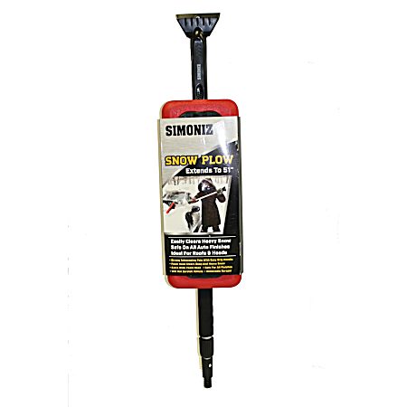 Extendable Snow Plow w/ Removeable Ice Scraper