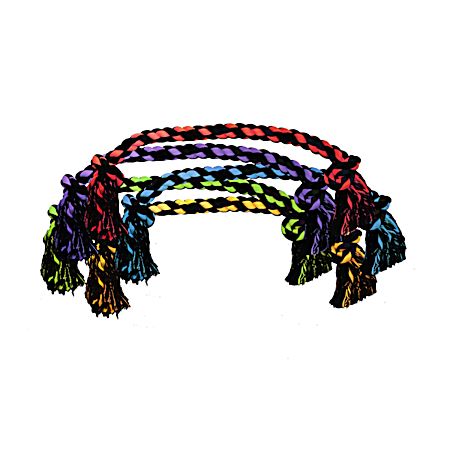 Nuts for Knots 48 in 2-Knot Jumbo Rope Dog Toy - Assorted