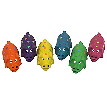 4 in Latex Globlets Dog Toy - Assorted