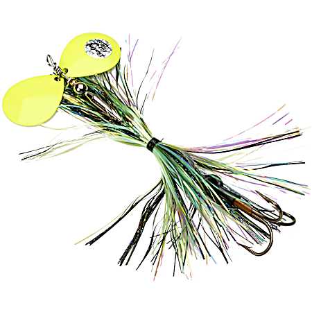 Baby Girl 7 in Black-Chart-Chart Musky Spinner Lure