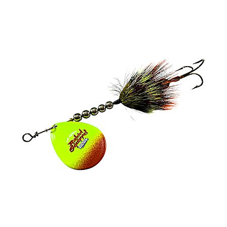 Chartreuse Orange Flame Rabid Squirrel Single Musky Bait