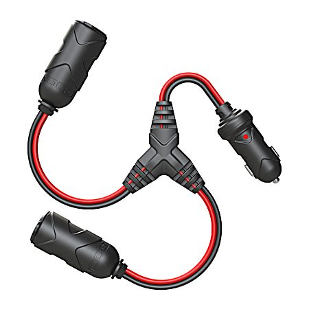 NOCO GC020 15A 14AWG 12V Splitter, Heavy-Duty 2-Way 12V Plug, and Dual Female Socket
