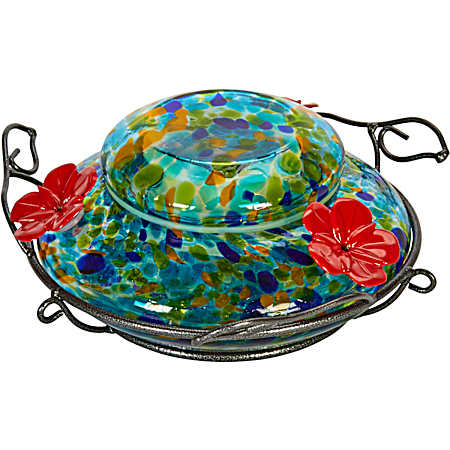 18 oz Spring Rain Illuminated Hummingbird Feeder