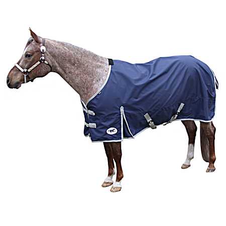 78 in Navy Blue Turnout Blanket