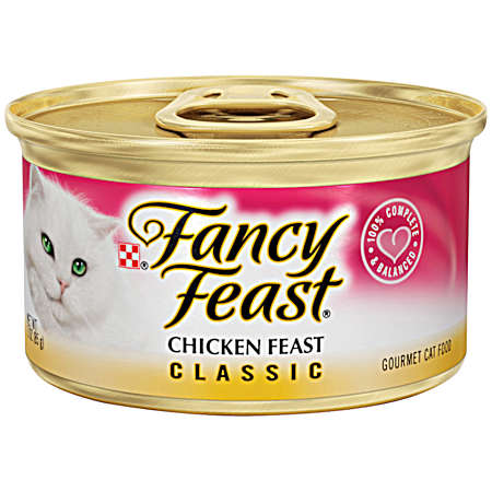 Fancy Feast Adult Chicken Feast Classic Pate Wet Cat Food 3 oz