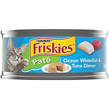 Friskies Adult Pate Ocean Whitefish & Tuna Dinner Wet Cat Food