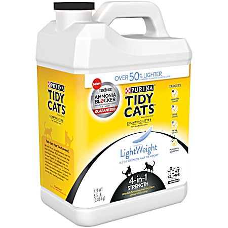 Tidy Cats LightWeight 4-In-1 Strength Clumping Litter, 8.5 Lb