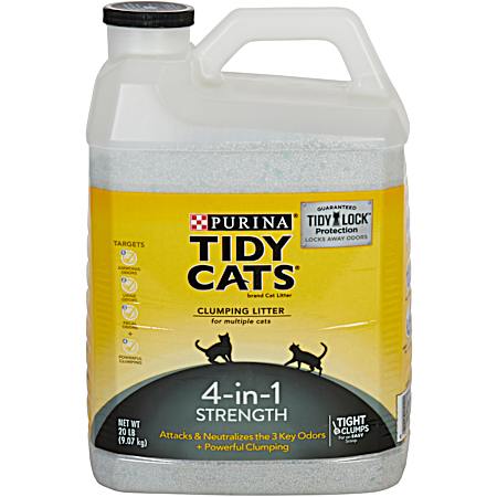 Tidy Cats 4-in-1 Strength Clumping Litter, 20 lb