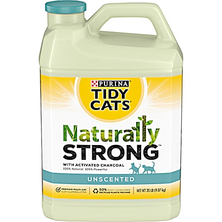Tidy Cats Unscented Naturally Strong Scooping Cat Litter