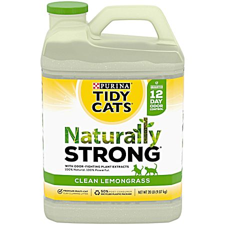 Tidy Cats Naturally Strong Clean Lemongrass Clumping Cat Litter