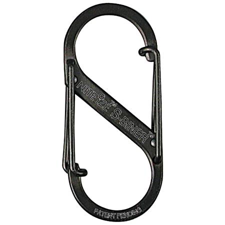 S-Biner Black Steel Dual Carabiner Clip