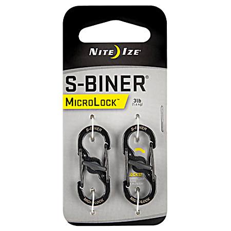 S-Biner MicroLock Black - 2 Pk.