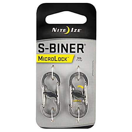 S-Biner MicroLock Stainless Steel - 2 Pk.