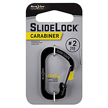 SlideLock Carabiner - Black