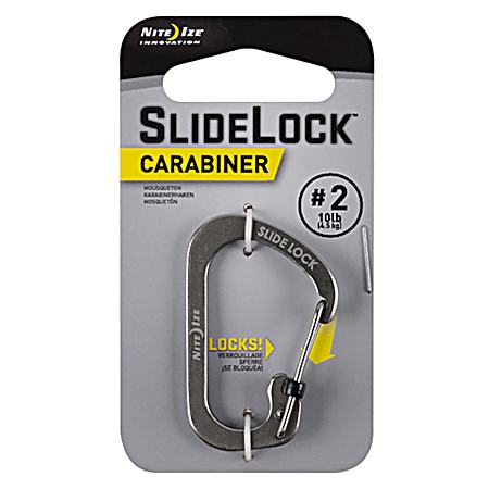 SlideLock Carabiner - Stainless Steel
