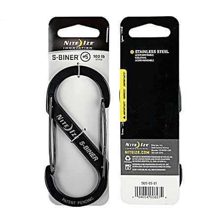 Black Stainless Steel S-Biner