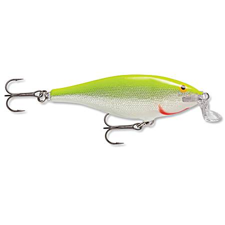 Shallow Shad Rap - Silver Fluorescent Chart.