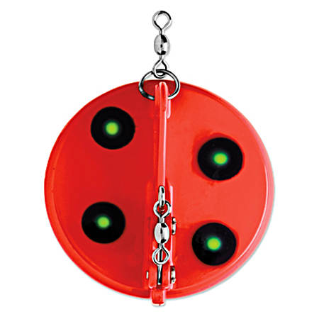 Dipsy Diver - Fl. Red/Chartreuse UV Chrome Bottom