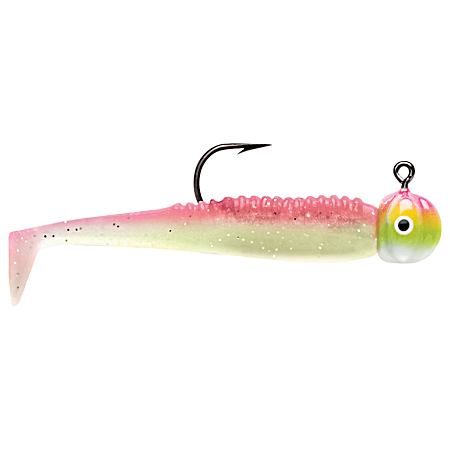VMC BTJ Boot Tail Pink Chartreuse Glow Panfish Jig