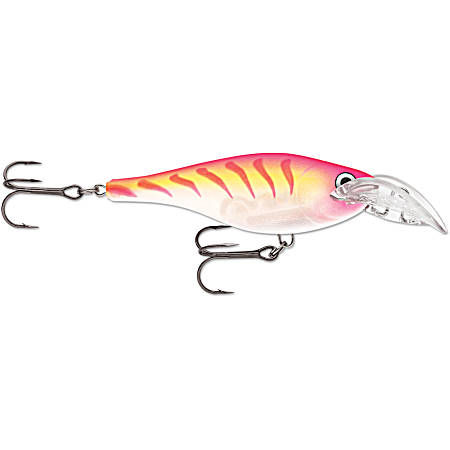Scatter Rap Glass Shad - Glass Pink Tiger UV