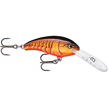 Dark Brown Crawdad Shad Dancer Crankbait