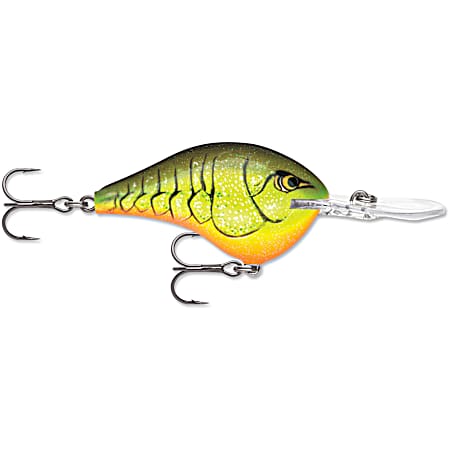 Chartreuse Rootbeer Crawdad Dives-To Series Crankbait