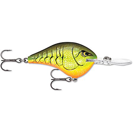 Chartreuse Rootbeer Crawdad Dives-To Series Crankbait