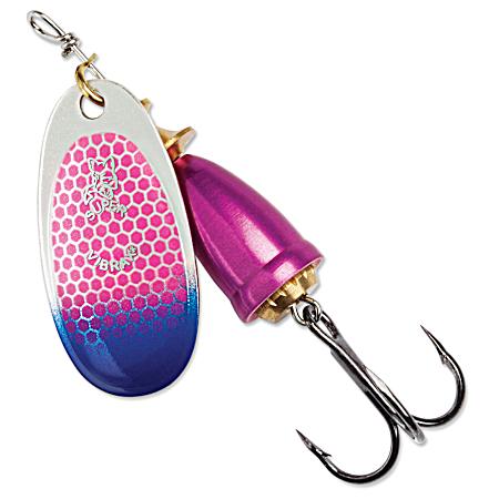 Cerise Scale Blue Tip UV Classic Vibrax Spinner