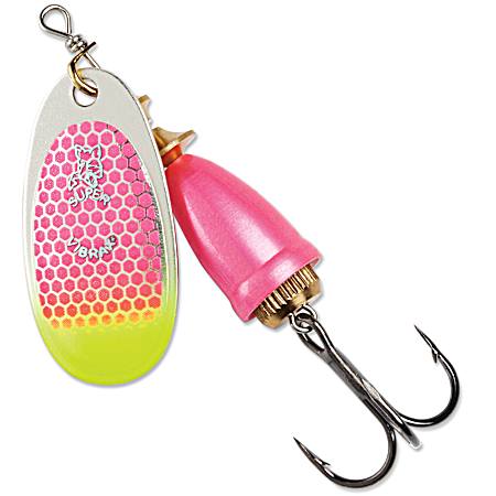 Pink Scale Chartreuse Tip UV Classic Vibrax Spinner