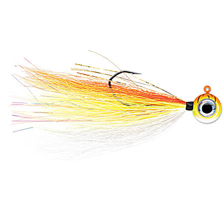 Orange Fire UV Moon Tail Jig
