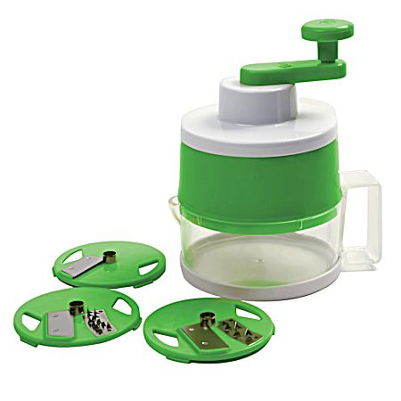 Green Triple Spiral Slicer w/ 3 Blades