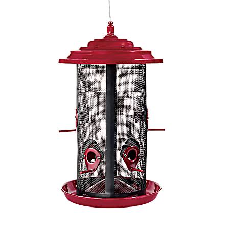 Crimson Extra-Large Twin Bird Feeder