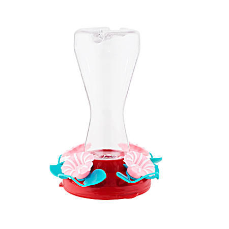 18 oz Pink Petunia Hummingbird Feeder
