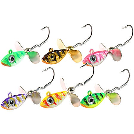 UV Whistler Jig - 6 Pk, Assorted
