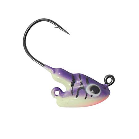 UV Purple Tiger Stand-Up Fire-Ball Jig