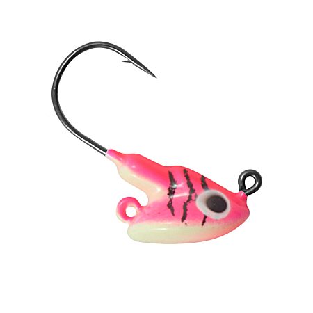 UV Pink Tiger Stand-Up Fire-Ball Jig