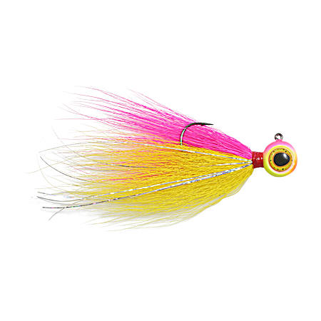 Bubblegum Deep-Vee Bucktail Jig