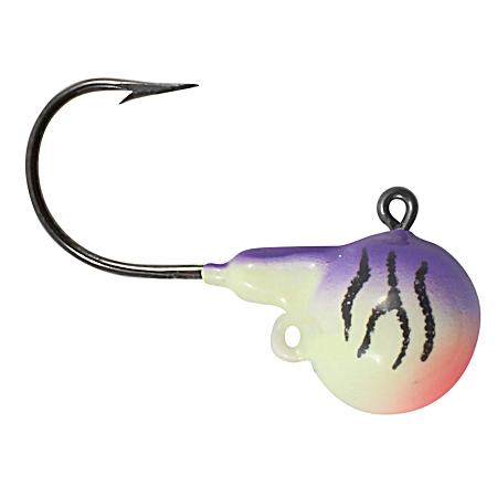 UV Purple Tiger Fire-Ball Jig