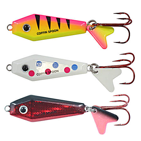 Buck-Shot Coffin Spoon - 3 Pk Assorted