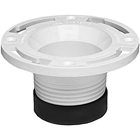 4 In. PVC Twist-N-Set Closet Flange