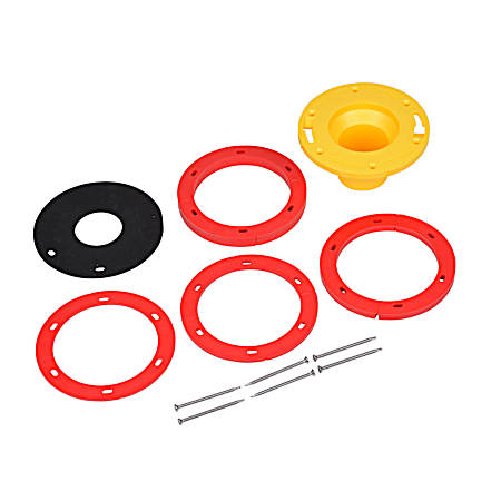Set-Rite 1/4-1 5/8 in Toilet Flange Extension Kit