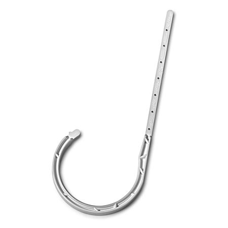 4 in x 7.5 in White DWV J-Hook - 4 Pk